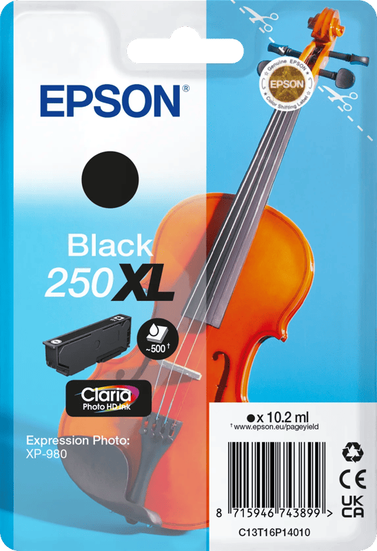 Epson 250XL Cartridge Zwart