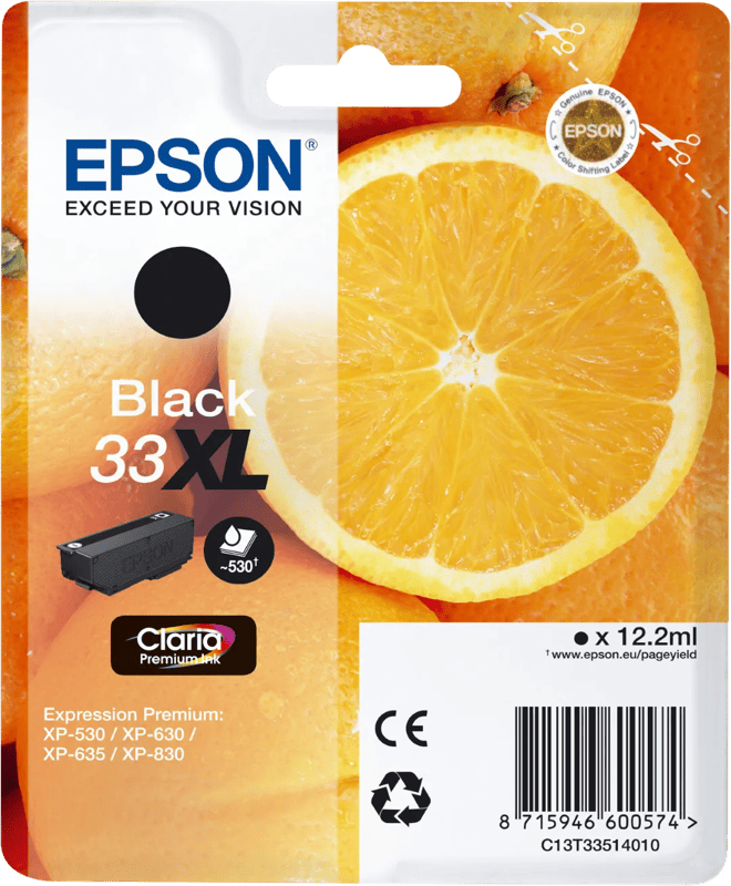 Epson 33XL Cartridge Zwart