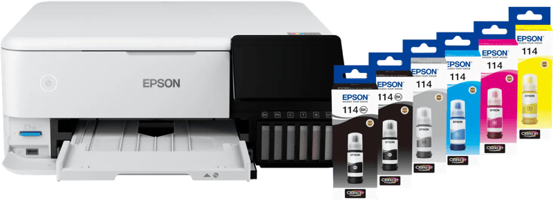 Epson EcoTank ET-8500 + 1 set extra inktflesjes