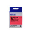 LK-4RBP Tape 12mm zwart/rood