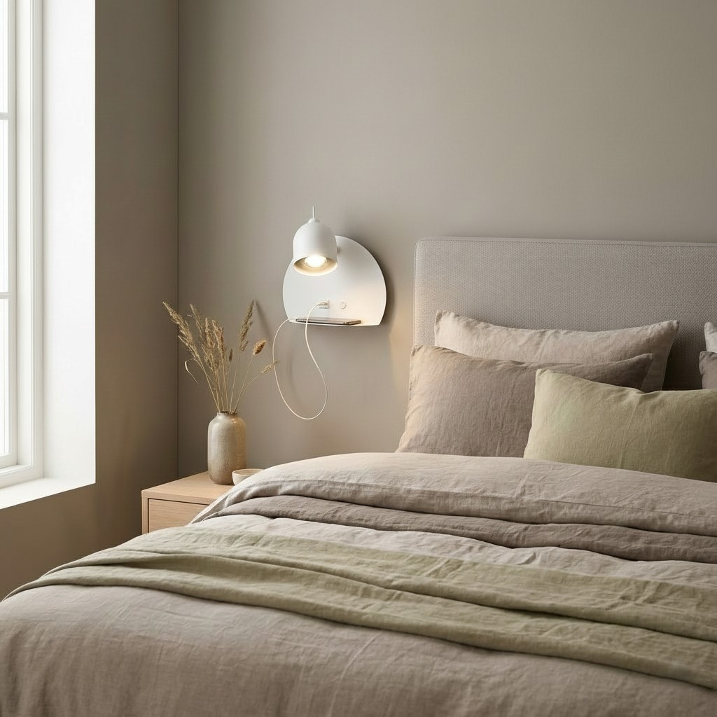 Essence wandlamp USB wit
