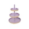 Etagere metaal 3-laags Ø25xh35cm | Merkloos