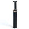 Carre Sokkellamp - Pickled teak - Zwart