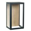Carre Wandlamp - Pickled teak - Zwart