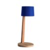 Gaia Oplaadbare Tafellamp - Teak - Ottanio - Blauw