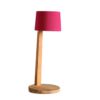 Gaia Oplaadbare Tafellamp - Teak - Ruggine - Rood