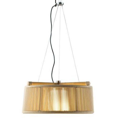 Kilt Hanglamp - Teak - Zandkleurig touw
