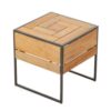 Oplaadbare Tetris Vloerlamp - Teak - Coffee Brown - Bruin