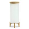 Shake XL Vloerlamp - Teak - Mat plexiglas - Wit