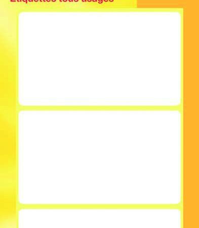 Etiket wit 66x38mm pak a 10 stuks | Kangaro