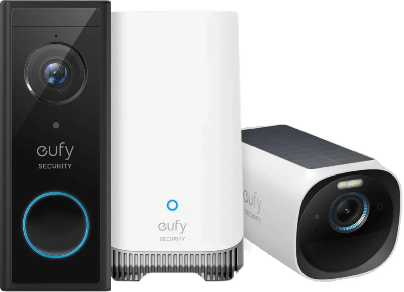 Eufycam 3 + Eufy Video Doorbell E340 + Homebase 3