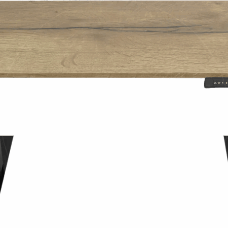 Euroseats Elektrisch Zit Sta Bureau 140 x 80 Zwart/Eiken