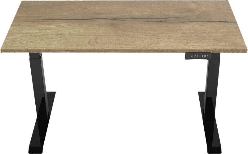 Euroseats Elektrisch Zit Sta Bureau 140 x 80 Zwart/Eiken