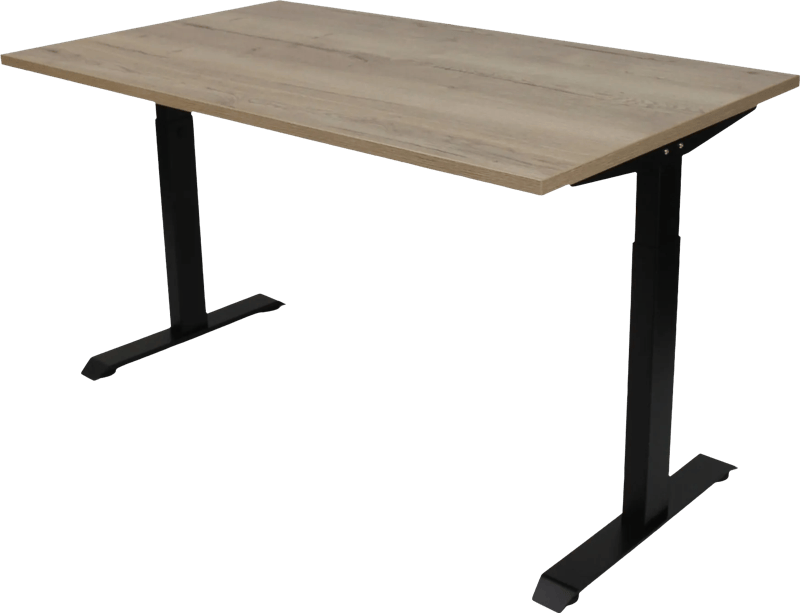 Euroseats Zit/Zit Bureau 140 x 80 Zwart Eiken