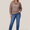 Evan Lurex Trui Zand Maxi