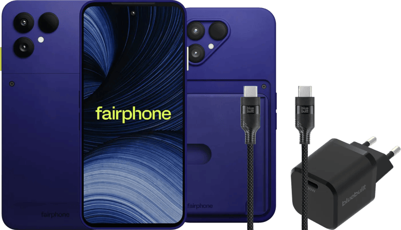 Fairphone 6+ 256GB Blauw 5G + Compleet Accessoirepakket