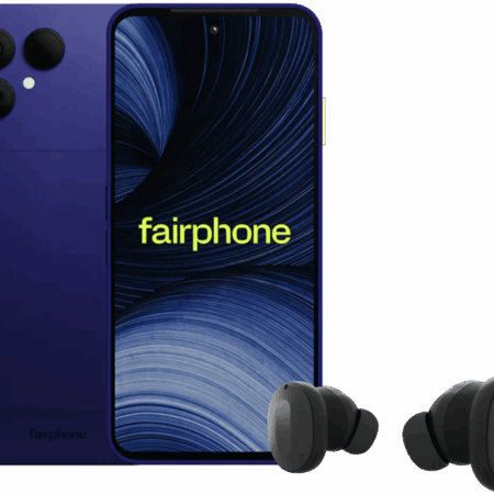 Fairphone 6+ 256GB Blauw 5G + Fairbuds Wireless Zwart