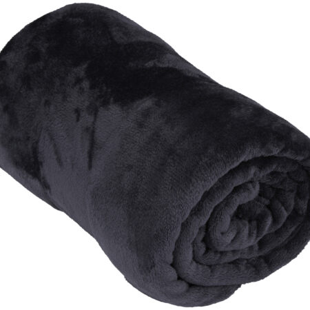 Flanellen plaid 200x150cm donkergrijs