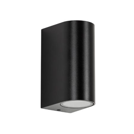 Flash Up en Down Muurlamp Zwart