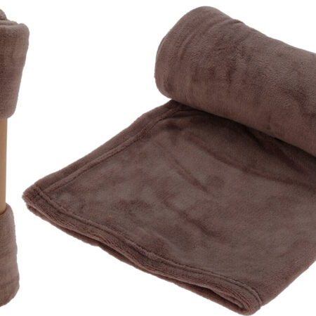 Fleece deken 125x150cm taupe