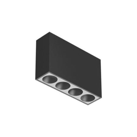 Flos Light Shadow Surface 4 Spots Opbouwspot - Zwart Wit Zwart