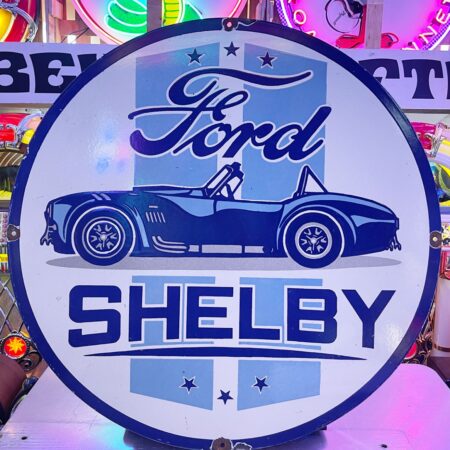 Ford Shelby Emaille Bord Cobra Roadster Zware Vintage Reproductie 76 cm | Ford