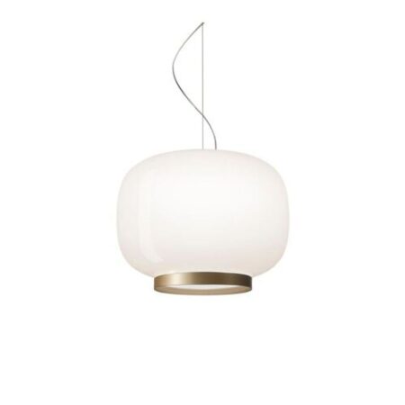 Chouchin 1 Reverse Hanglamp - Wit - Goud