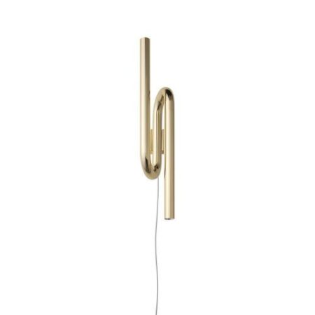 Tobia Wandlamp - Goud - met stekker