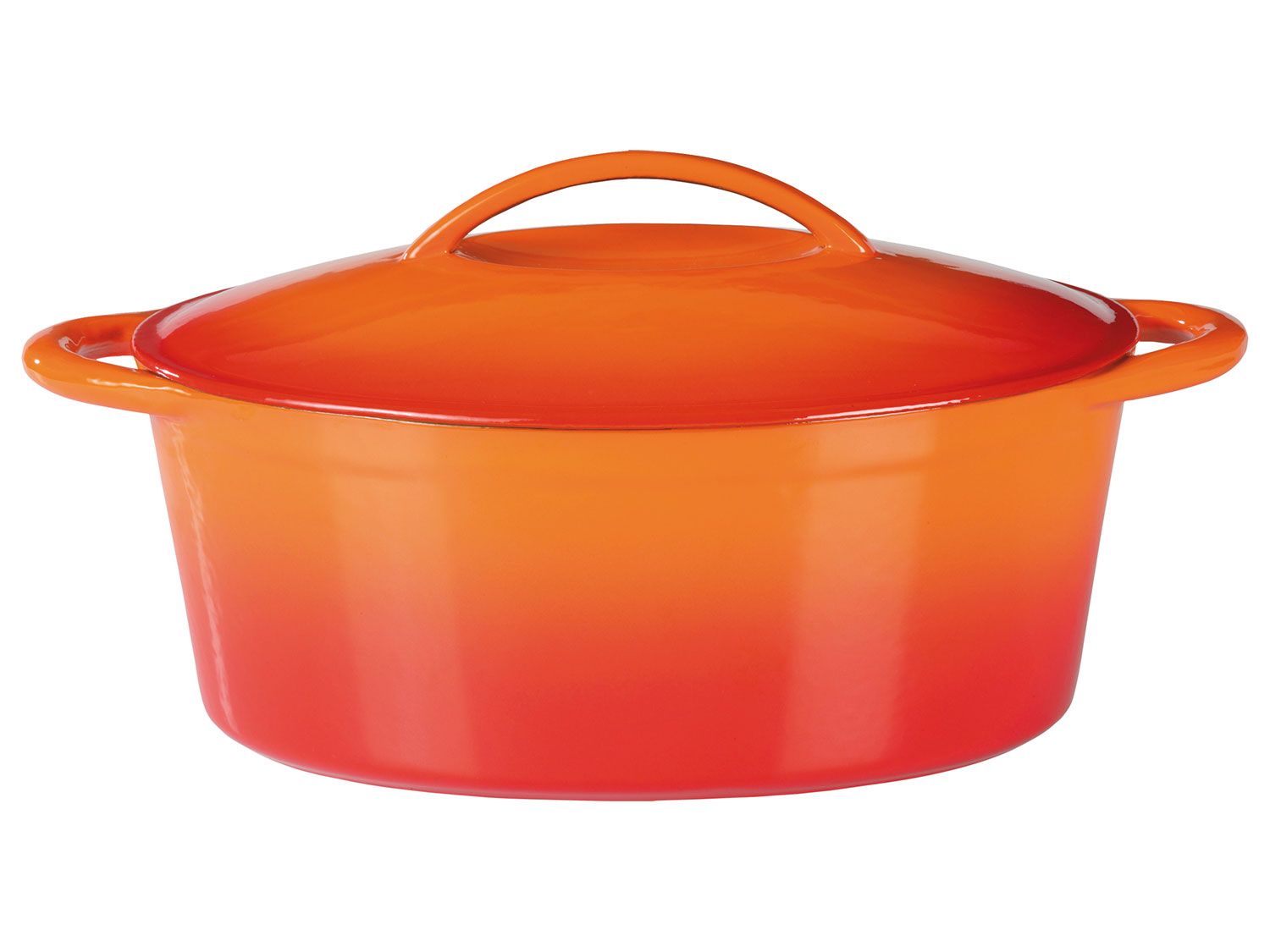 Gietijzeren braadpan (oranje