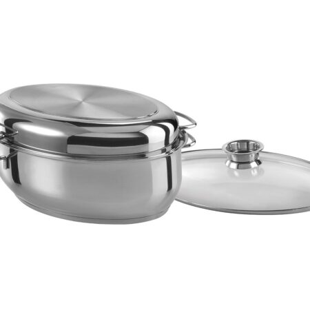 RVS braadpan ovaal 38 cm