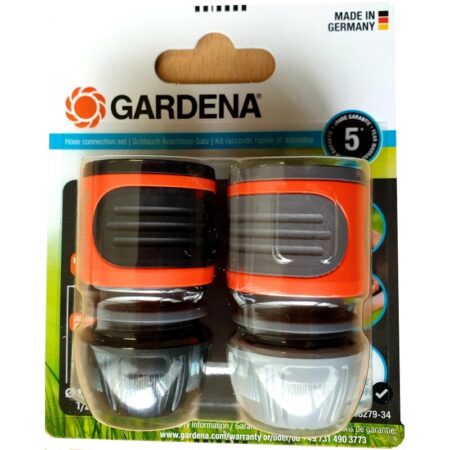 Gardena Slangstuk+waterstop 1/2" - 5/8" | Gardena