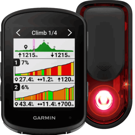 Garmin Edge 540 + Garmin Varia RearVue 820 Radar Achterlicht