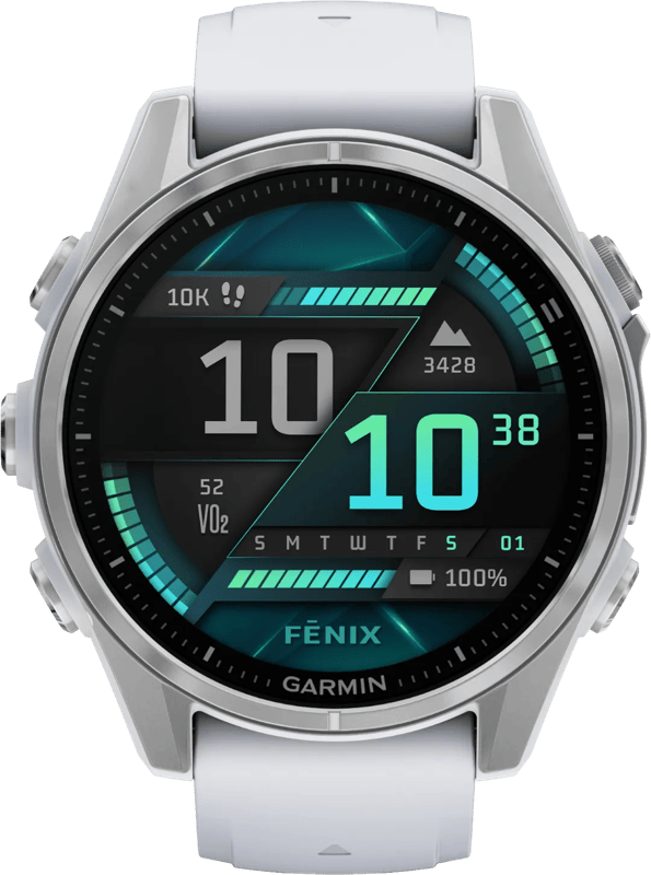 Garmin Fenix 8 Zilver/Wit 43mm