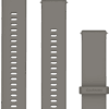 Garmin Siliconen Bandje Grijs/Zilver 22mm