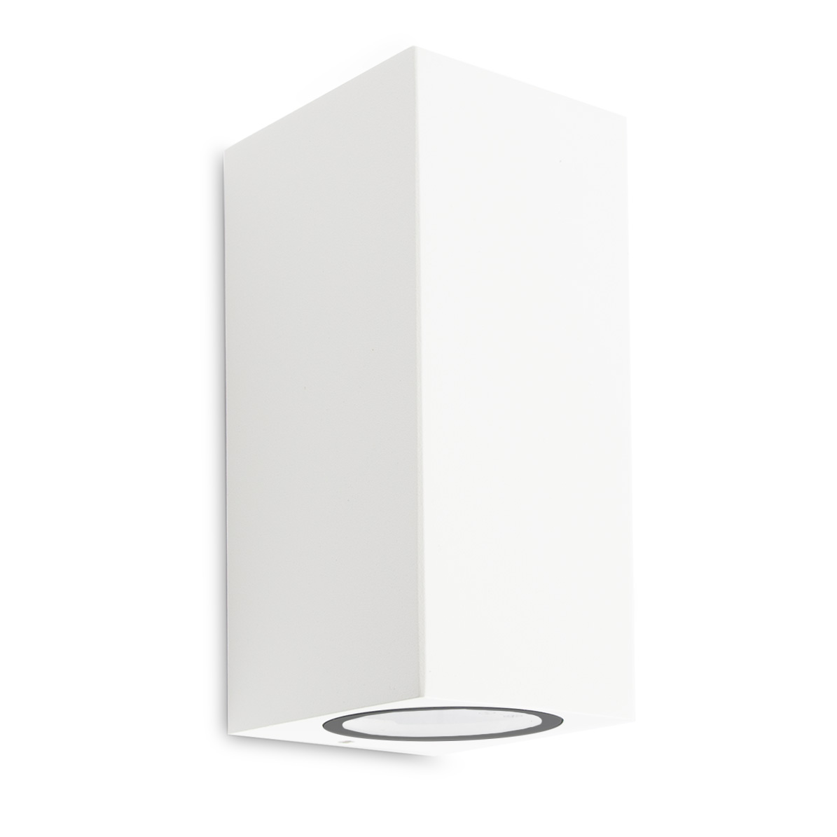 Geo Up en Down Muurlamp Wit met Lichtsensor LED