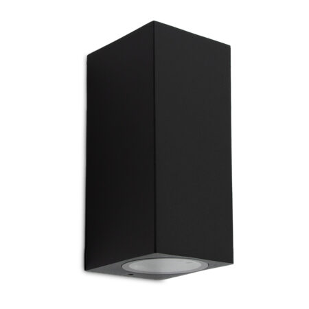 Geo Up en Down Muurlamp Zwart