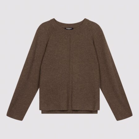Geribbelde kasjmier trui - relaxed fit & duurzaam