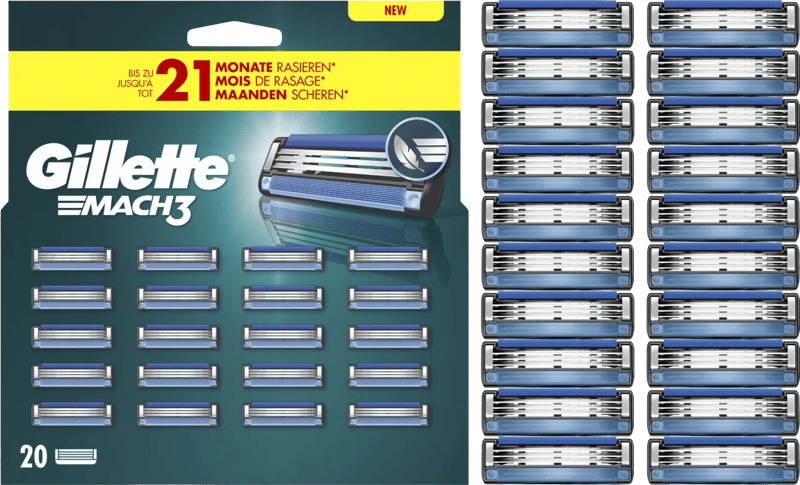Gillette Mach3 Navulmesjes (20 stuks)