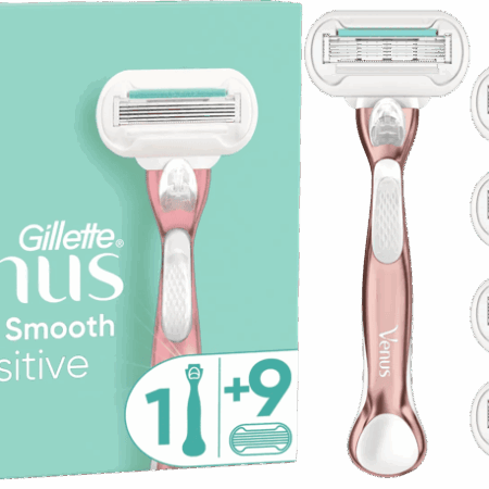 Gillette Venus Deluxe Smooth Sensitive + 9 Navulmesjes