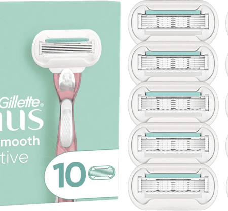 Gillette Venus Deluxe Smooth Sensitive Navulmesjes (10 stuks)