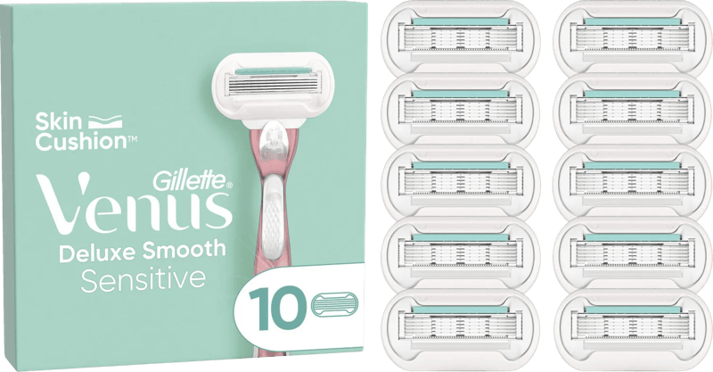 Gillette Venus Deluxe Smooth Sensitive Navulmesjes (10 stuks)