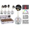 Glasbal 6cm Met Led Boom |