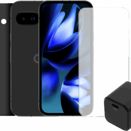 Google Pixel 9a 128GB Zwart 5G + Compleet Accessoirepakket