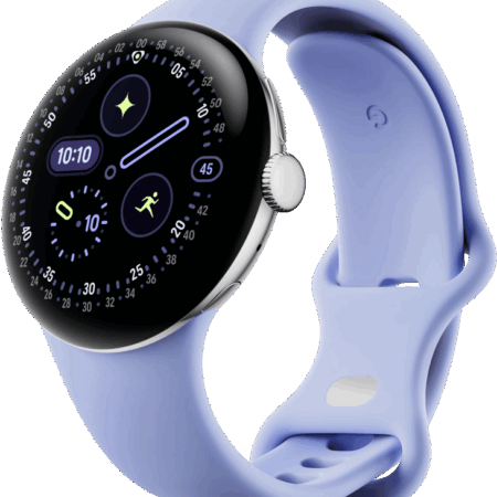 Google Pixel Watch 4 Zilver/Paars 41 mm