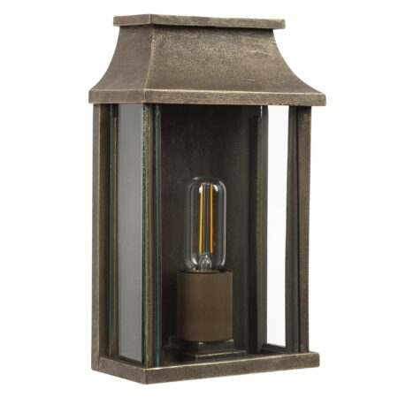 Goteborg Muurlamp Plat Brons