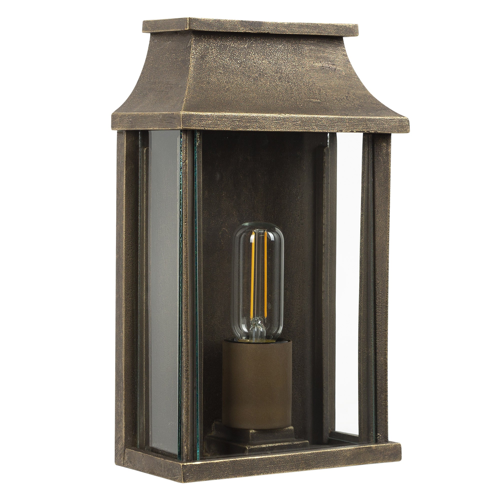 Goteborg Muurlamp Plat Brons