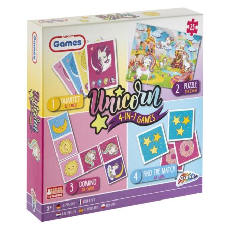 Grafix 4-in-1 spel Unicorn | Grafix