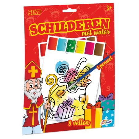 Grafix Sint Schilderen Met Water - 8 vel | Grafix