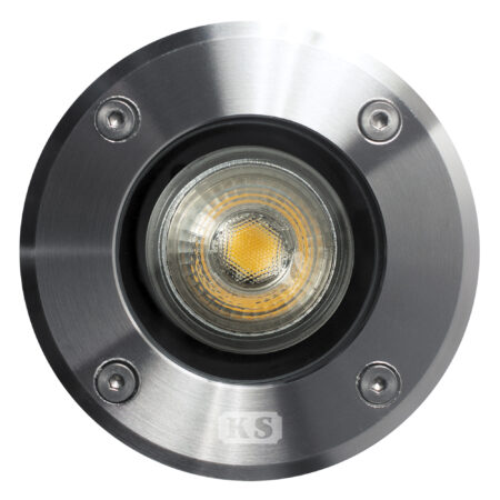 Grondspot LED Ø11 Rond RVS met Dag en Nacht Sensor