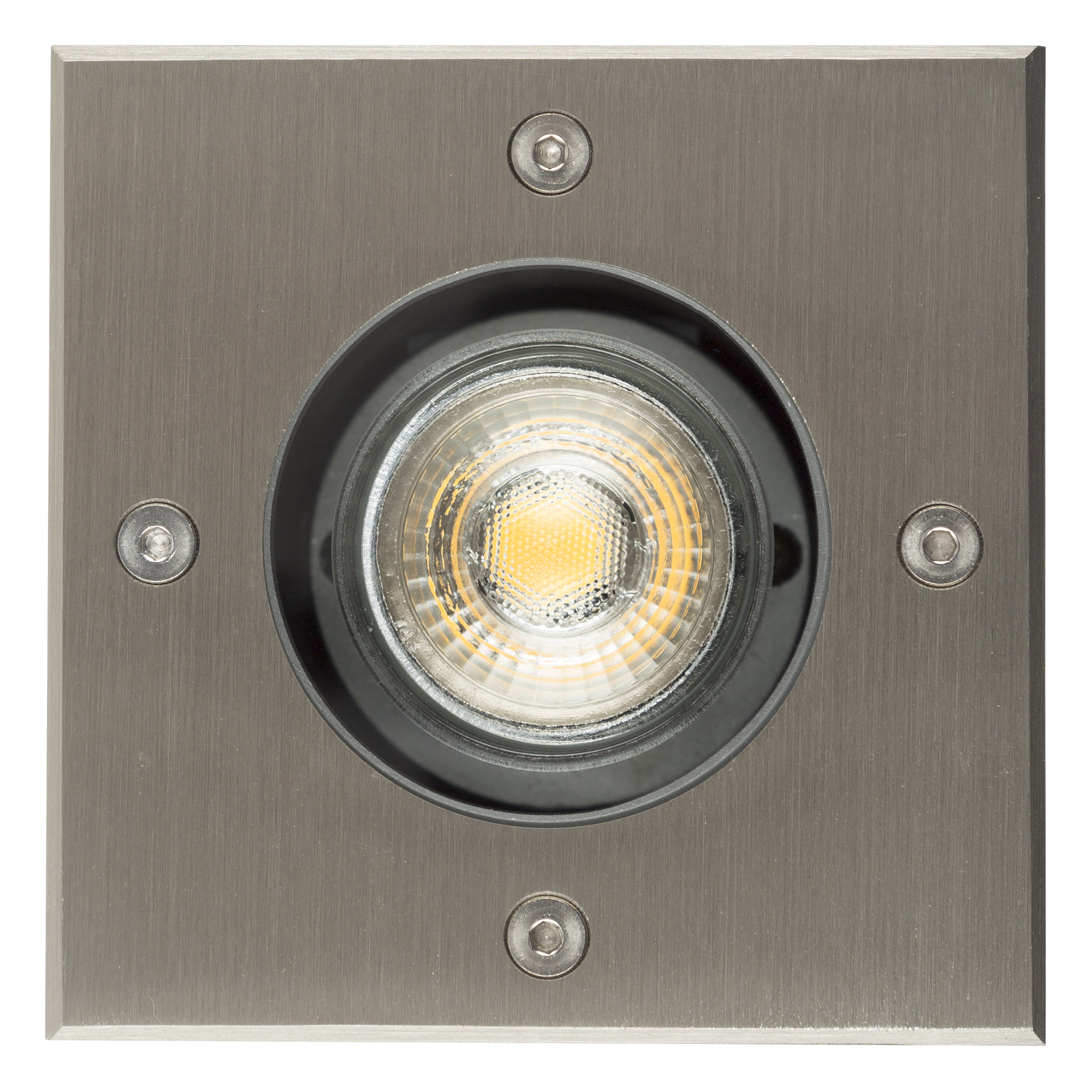 Grondspot LED Ø11 Vierkant RVS met Dag en Nacht Sensor